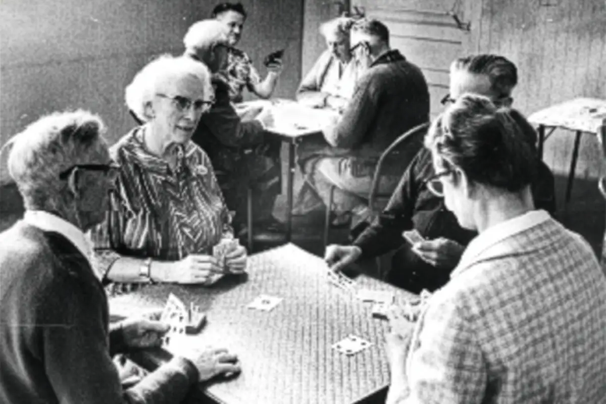 Old Age Pensioners playing Bridge